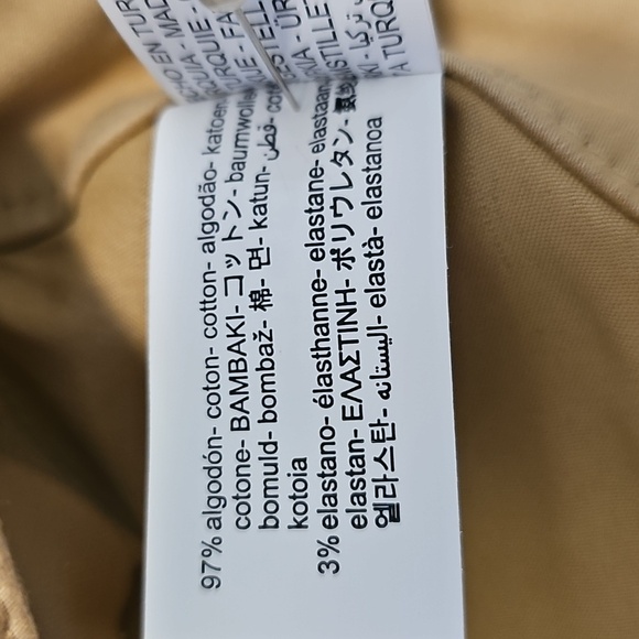 Zara Women's Tan Cotton Trousers, High-Waisted, Wide-Leg, Size Small. - Picture 16 of 16
